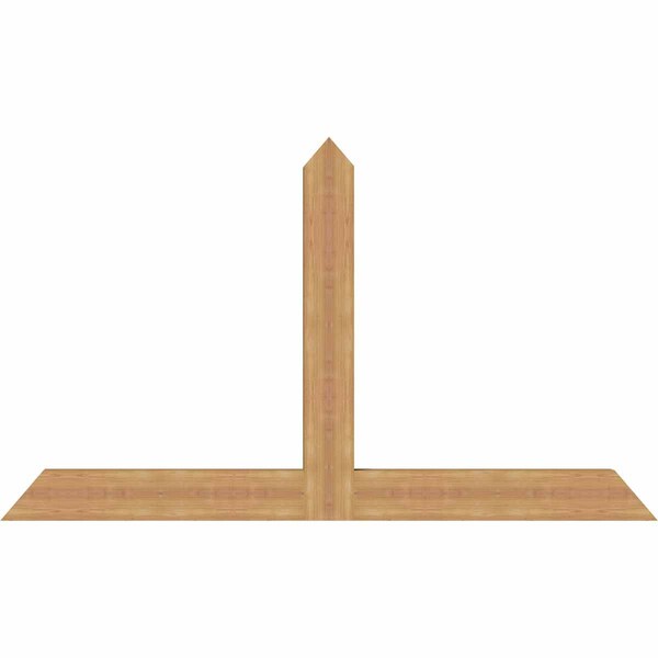 Ekena Millwork Portland Timber Gable Bracket, Western Red Cedar, 72"W x 42"H x 3 1/2"D x 5 1/2"F, 14/12 Pitch GBW072X42X0406POR00SWR - main